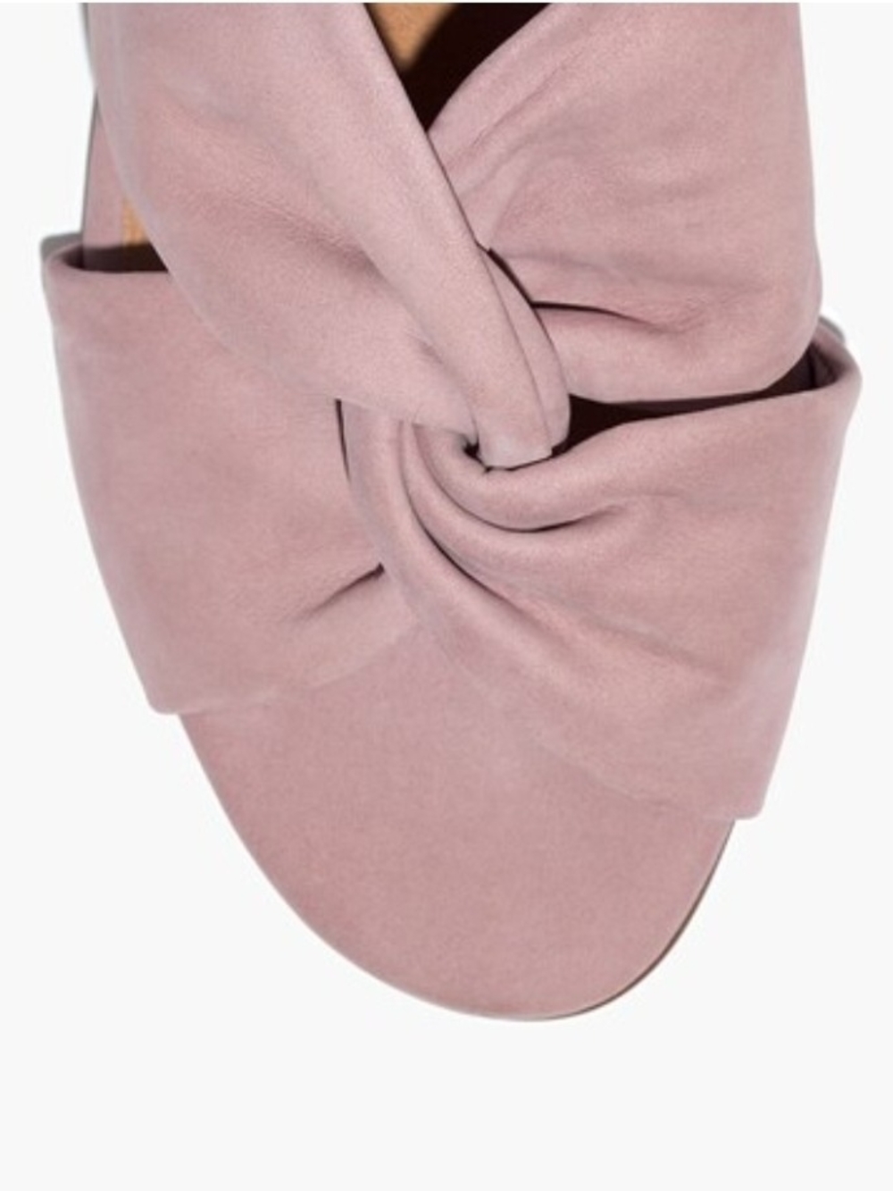 Madewell New Twist-Knot Block Heel Mule in a Soft Antique Purple. Women Size 8. - Picture 3 of 8